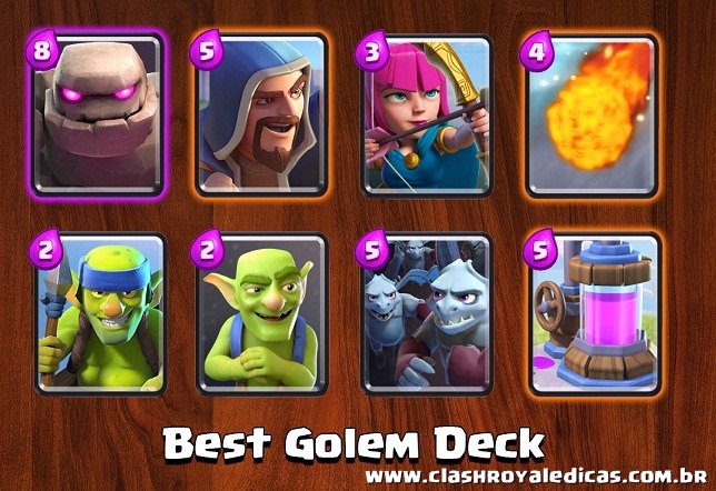 O Melhor Deck com Golem do Clash Royale