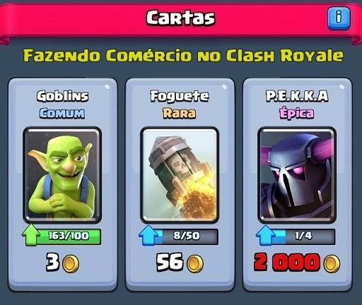 Fazendo Comercio No Clash Royale