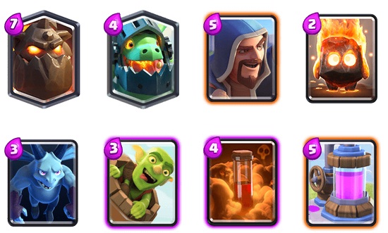 O Melhor Deck de Dragão Infernal, Lava Hound, Mago, Espíritos de Fogo, Servos, Barril de Goblins, Veneno e Coletor de Elixir