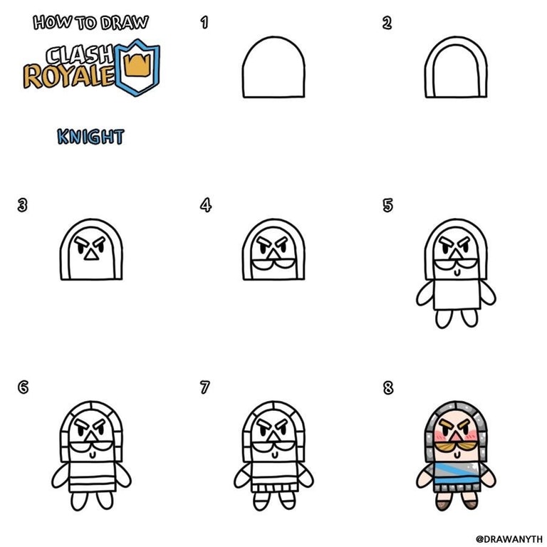 Como Desenhar Cartas De Clash Royale