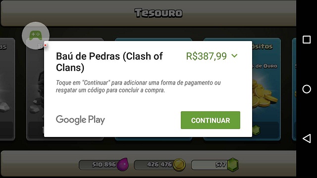 			 Compra indevida no Clash Royale, como cancelar?
