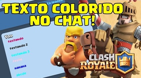 Escrevendo Colorido No Chat Do Clan