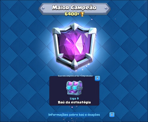 Liga Maior Campeão - Clash Royale