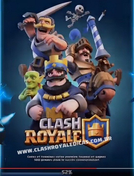 500 Gemas para criar e completar um Torneio no Clash Royale.