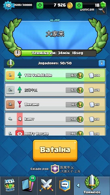 Torneio de Clash Royale